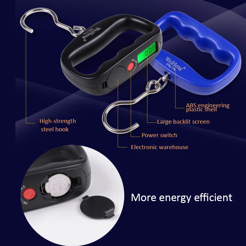 1 шт 50кг х 10 г Мини цифровой Портативный весы подвесной электронное взвешивание