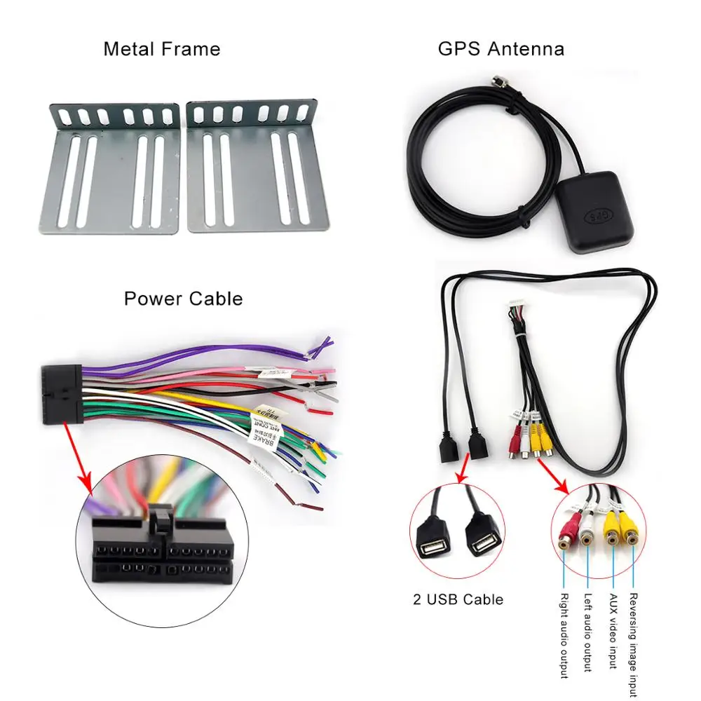 Android 2 Din Автомобильный Радио мультимедийный видео плеер Универсальный Авто