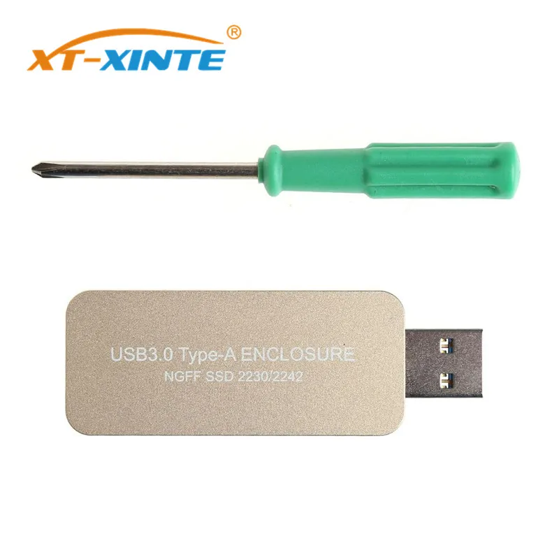 XT-XINTE M2 SATA SSD чехол USB3.0 Type-A to M.2 корпус B Ключ для NGFF 2230 2242 HDD твердотельный