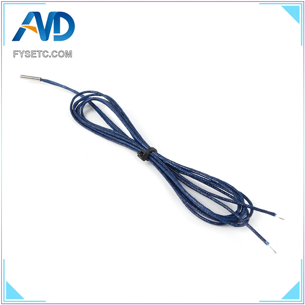 Зонд PT1000 4 мм * 30 RTD 1m-wire Платиновый датчик теплового сопротивления для 3D-принтера