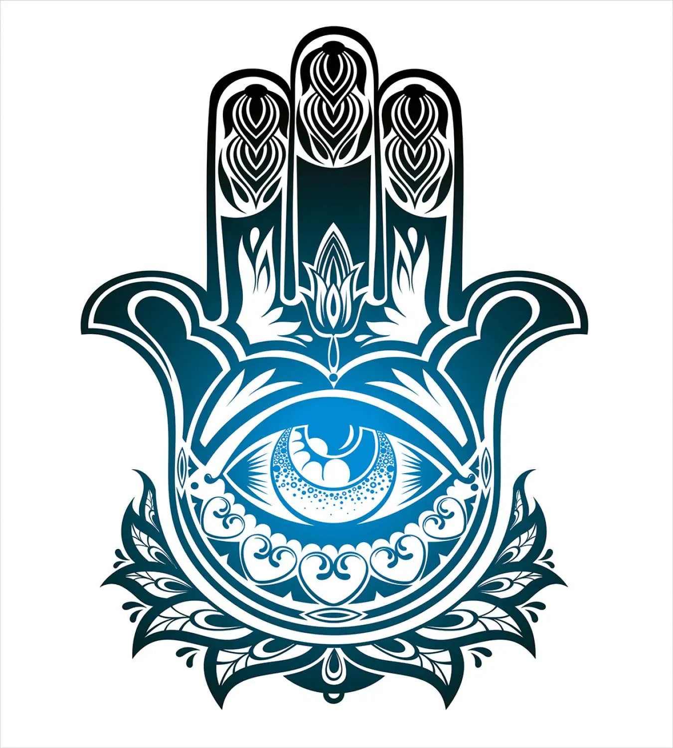 Комплект постельного белья Hamsa из 3 предметов с защитой от сглаза | Дом и сад