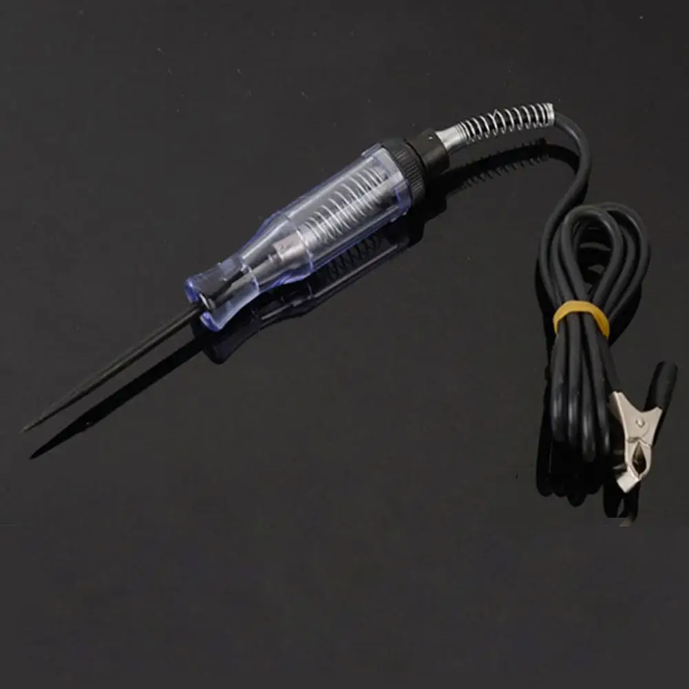

DC 6V-24V Car Tester Fuses and Light Socket Tester Transparent Circuit Test Pen VoltMet Probe Pen Light Bulb Automobile Maint