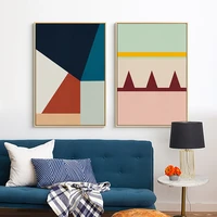 abstract geometric modern colorful prints and poster canvas paintings wall art pictures for living room office home decor