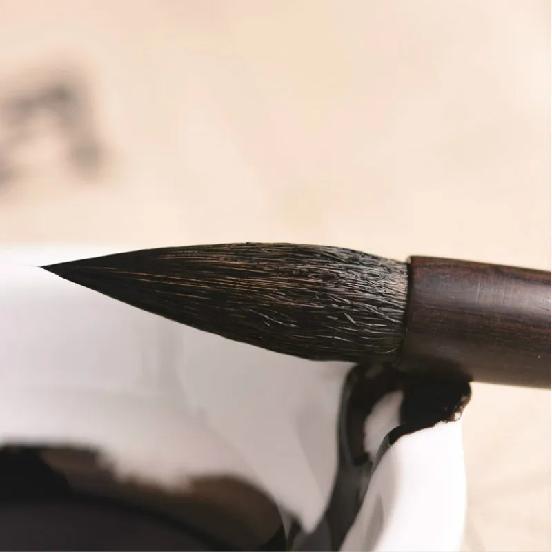 Ceny 3 Sztuk/zestaw Pędzelek Do Zdobień Wysokiej Klasy Chiński Pióro Do Kaligrafii Dorosłych Czysta łasica Włosów Chiński Obraz Pędzle Do Kaligrafii Tinta Chiny