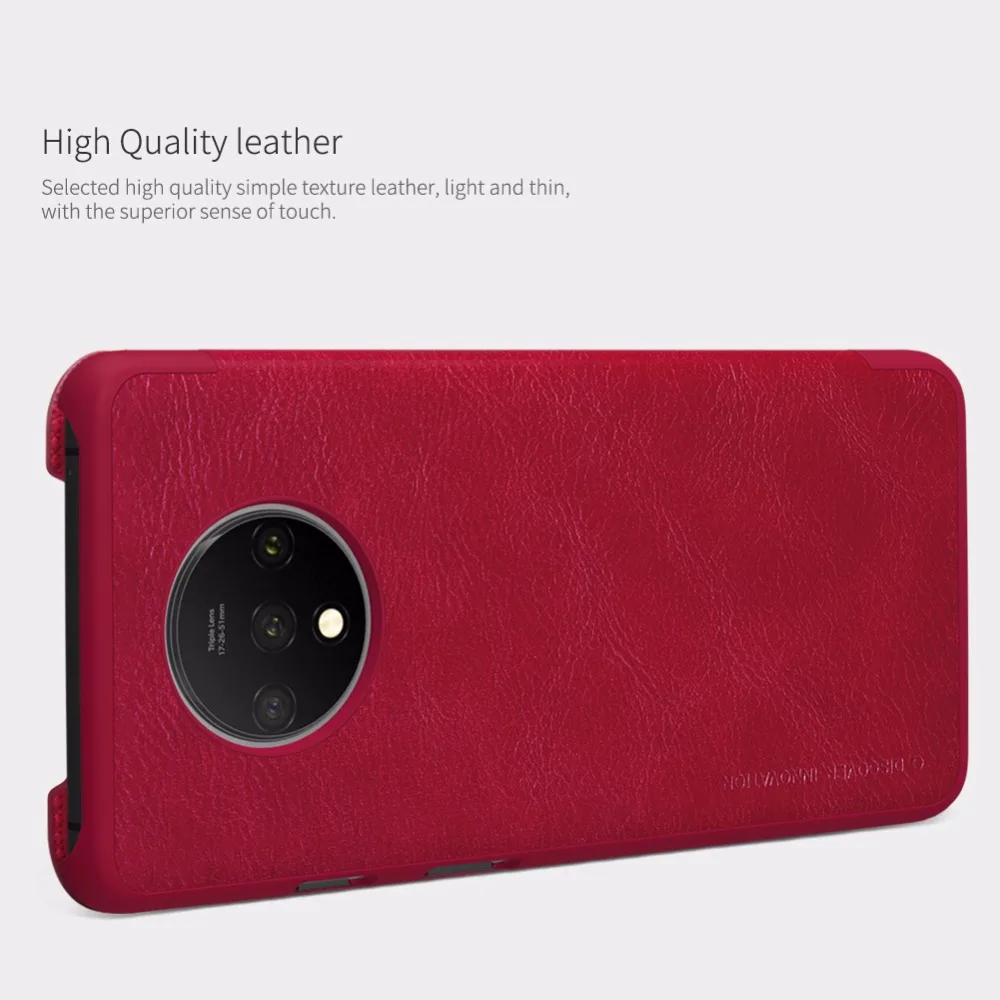 Кожаный чехол для Oneplus 7T Nillkin QIN, защитный флип-чехол для Oneplus 7T Pro One plus 7T