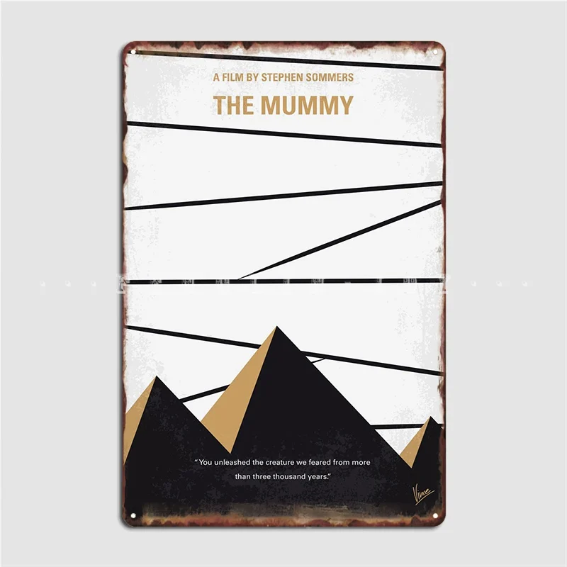 

The Mummy Minimal Movie Poster An American Se Metal Plaque Poster Cinema Kitchen Club Bar Classic Tin Sign Posters