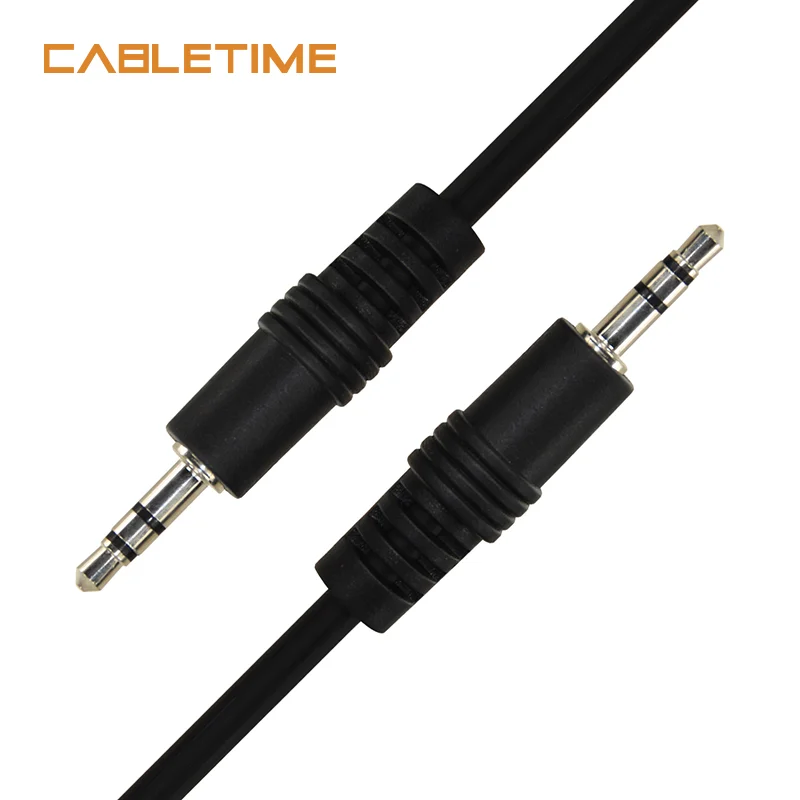 Аудиокабель CABLETIME с разъемом 3 5 мм стереокабель для динамика Aux-кабель разъем