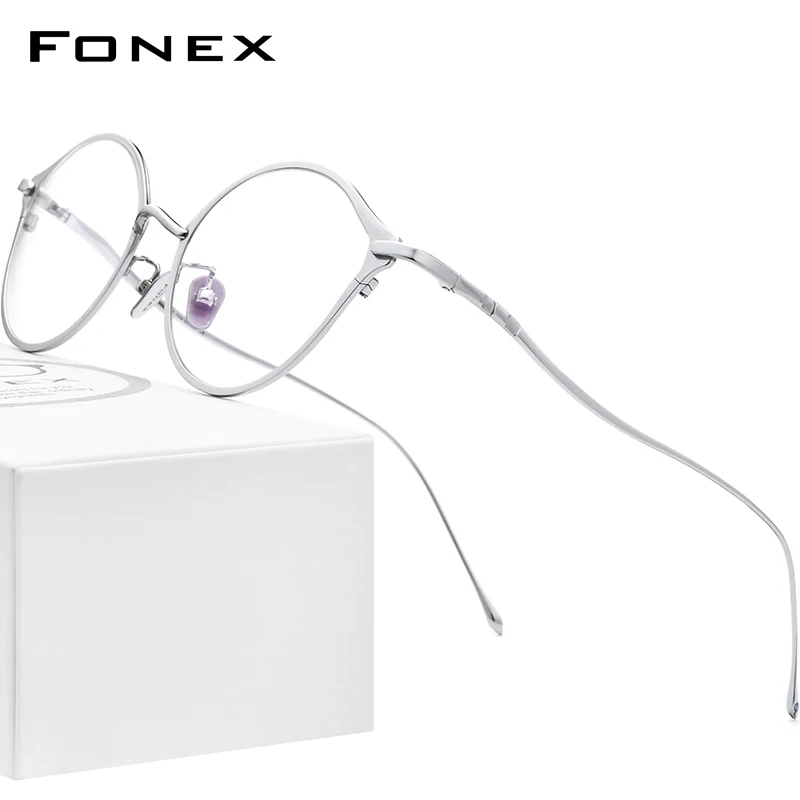 FONEX чистый Титан оправа для очков Для женщин солнцезащитные очки 