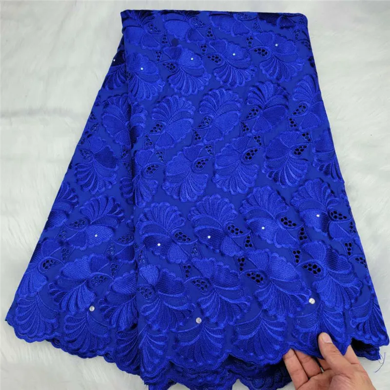 

5 Y Swiss lace fabric 2021 heavy beaded embroidery African lace fabrics 100% cotton fabric Swiss voile lace in Switzerland HL236