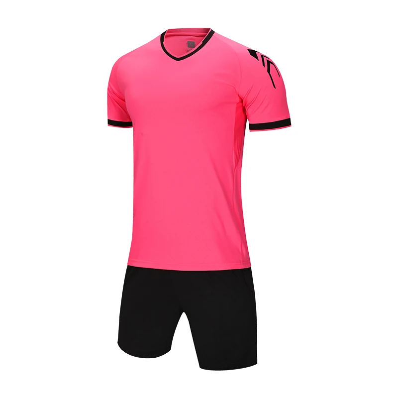 Мужская футбольная форма с коротким рукавом для взрослых детская розовая