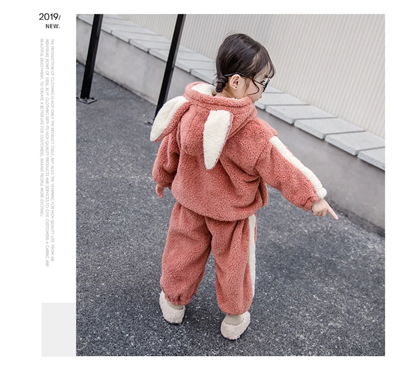 CROAL CHERIE Fashion Fleece Kids Boys Girls Clothes Sets Autumn Winter Baby Children's Clothing Velvet Coat + Pants | Детская одежда