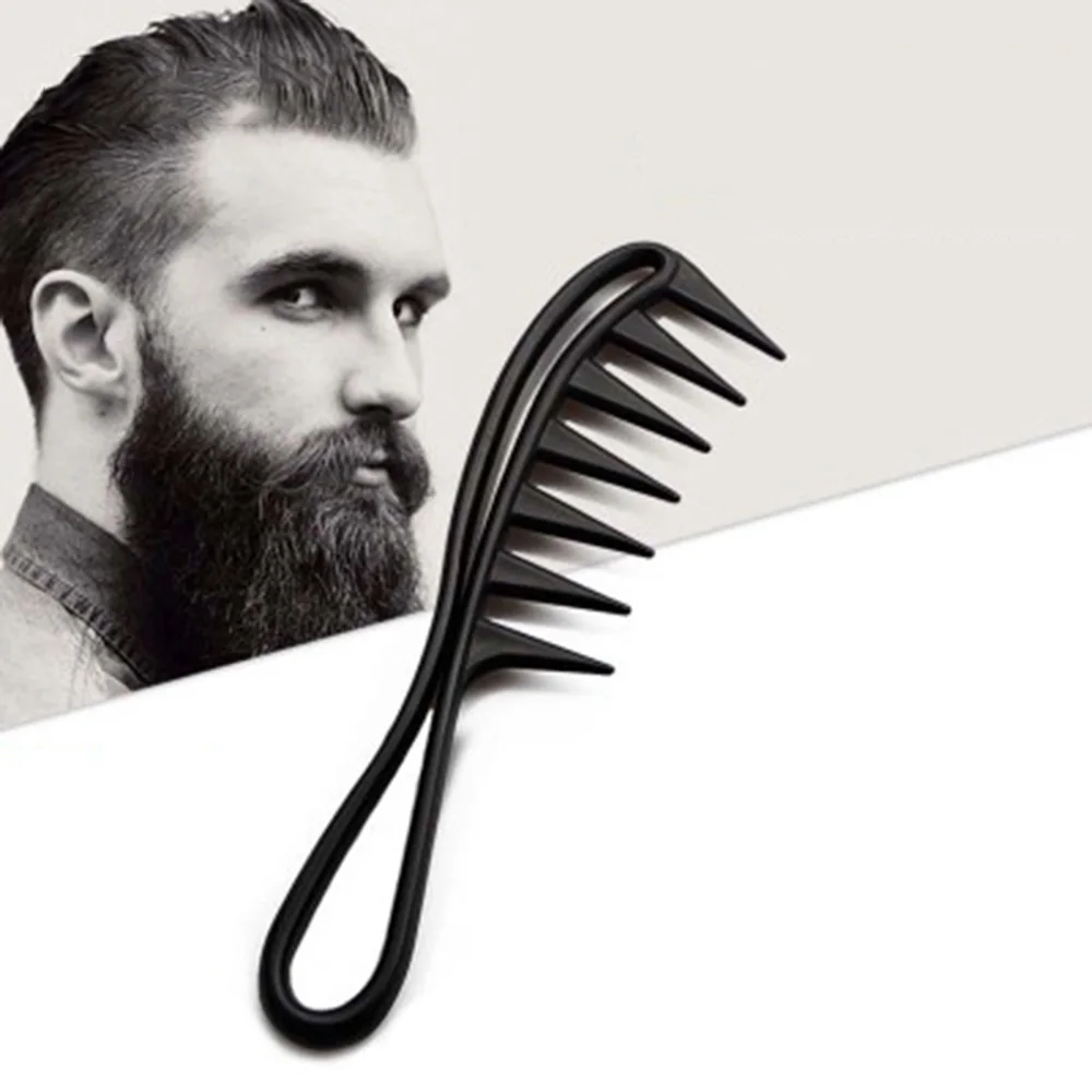 

1 Pcs Wide Tooth Shark Plastic Comb Detangler Curly Hair Salon Hairdressing Comb Massage For Hair Styling Tool Men's Comb
