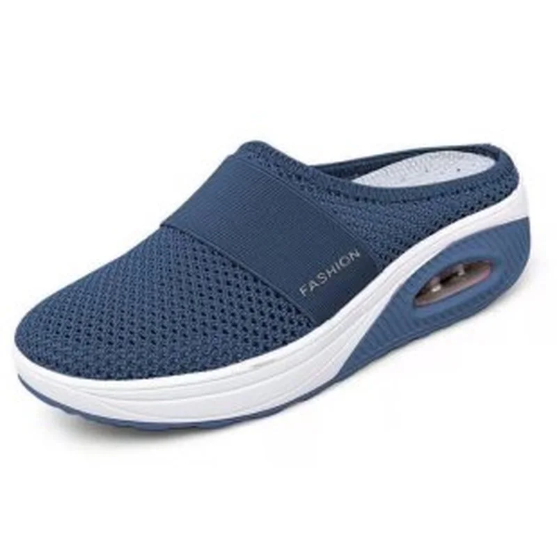 Женские сетчатые легкие туфли женские тапочки обувь на танкетке босоножки с