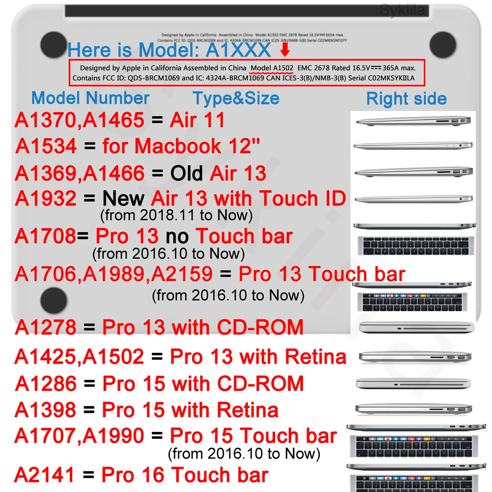 Чехол Sykiila для Macbook Air 11 13 Pro 12 13 15 чехол картина маслом оболочка A1706 A1707 A1989 Сенсорная панель Гог мрамор