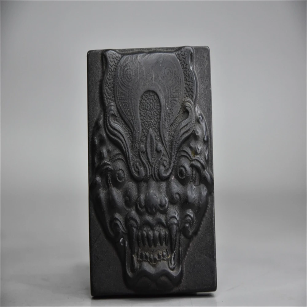 Китайский хуншанская культура архаизовый черный железный метеорит скульптура