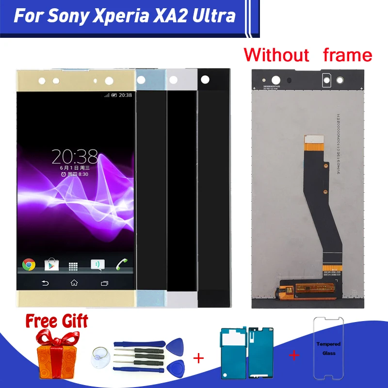 ЖК дисплей 6 0 дюйма для Sony XA2 Ultra сенсорный экран с дигитайзером H4233 H4213 H3213 H3223 SONY