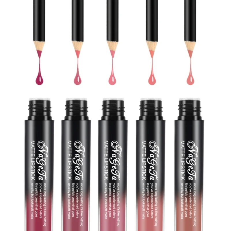 12 видов цветов матовая губная помада блеск для губ Водонепроницаемый Матовая