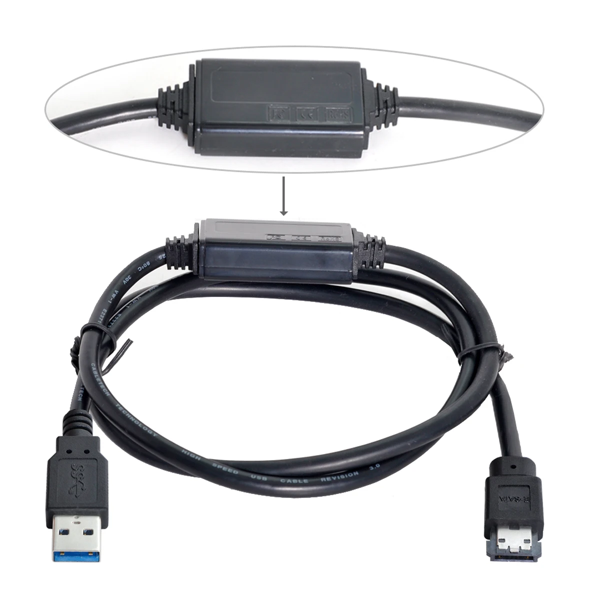 Jimier USB 3 0 для питания через eSATA DC5V адаптер USB2.0 HDD/SSD/ODD eSATAp конвертер | Компьютеры и