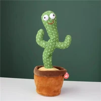 dancing cactus electronic plush toys twisting singing talking novelty funny music luminescent gifts home decoration ornaments