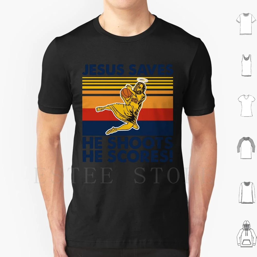 Винтажная хлопковая футболка для баскетбола с изображением Иисуса и | Мужская
