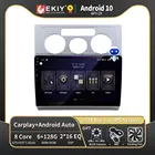 Автомагнитола EKIY, 2 Din, Android 10, для Volkswagen Touran 1 2003-2010, GPS-навигация, стерео, мультимедийный видеоплеер