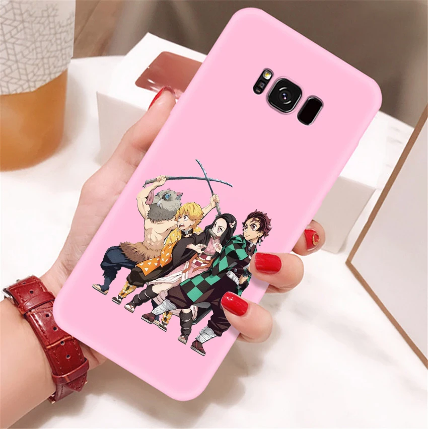 Камадо Nezuko Kimetsu без Yaiba демон убийца ТПУ, конфетный мягкий чехол для телефона для samsung s8 s8plus s9 s9plus s10 s10e note9 note10 - Color: FHSR-24083