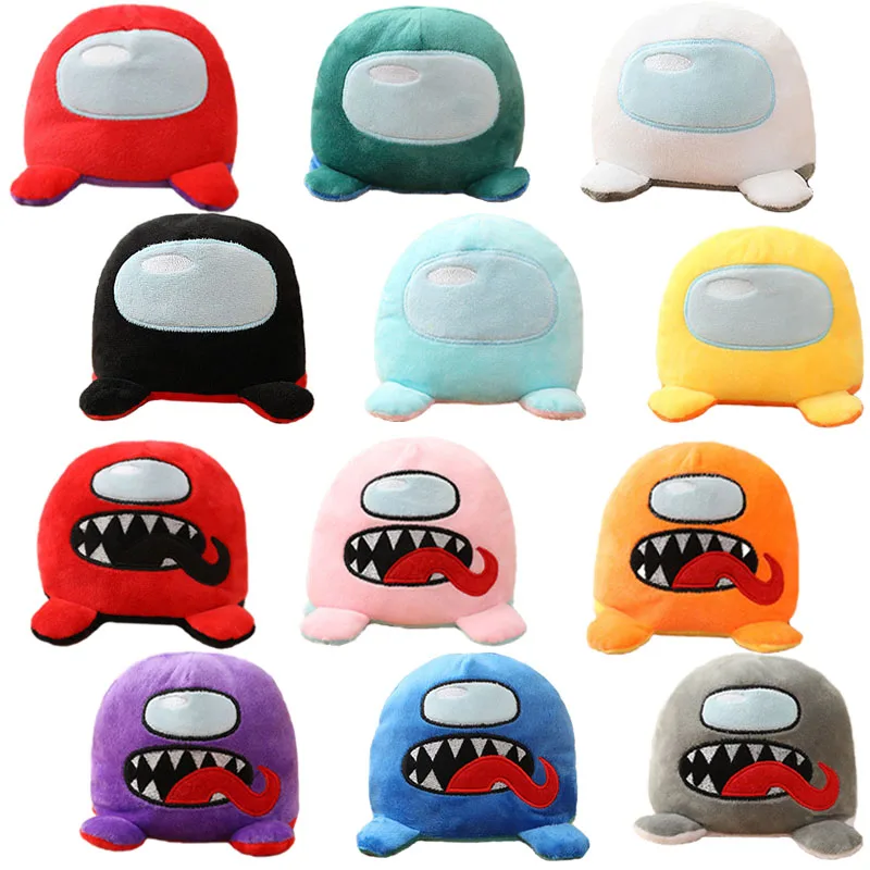 

Cute Soft Simulation Reversible Among Us Doll Christmas Gift Double-sided Flip Plush Toy Chirdren Birthday Gift fast shipping