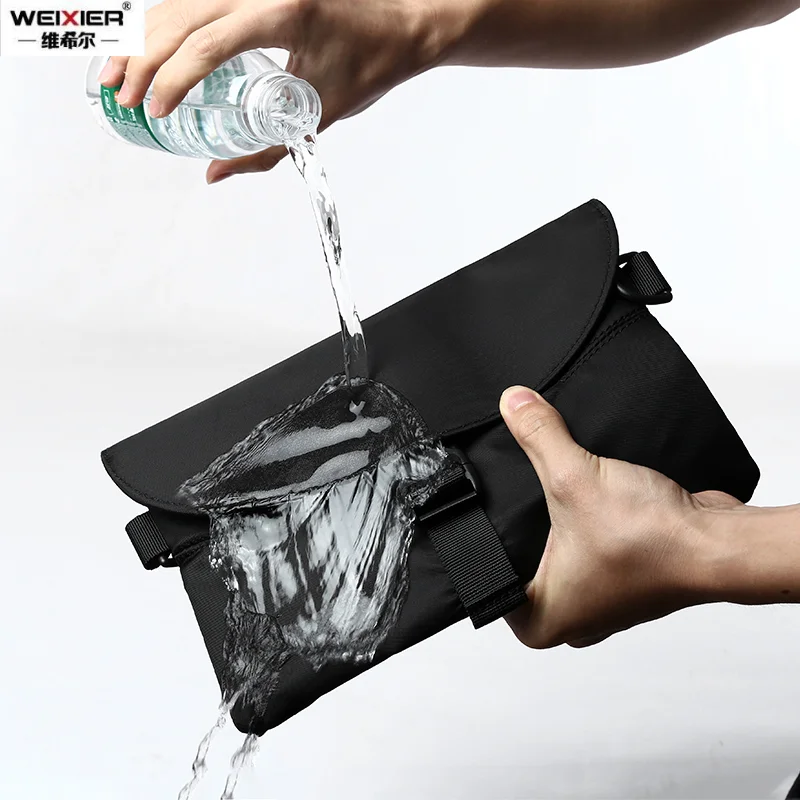 

Fashion Trend Men Messenger Bag Pack Nylon Waterproof Casual Men's Shoulder Bag Black Functional Zipper Bag Crossbody for Male가방