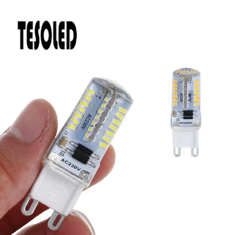 Светодиодная кукурузная лампа теплый белый/белый G9-46SMD-4014-6w/G9-66SMD-3014-8w для