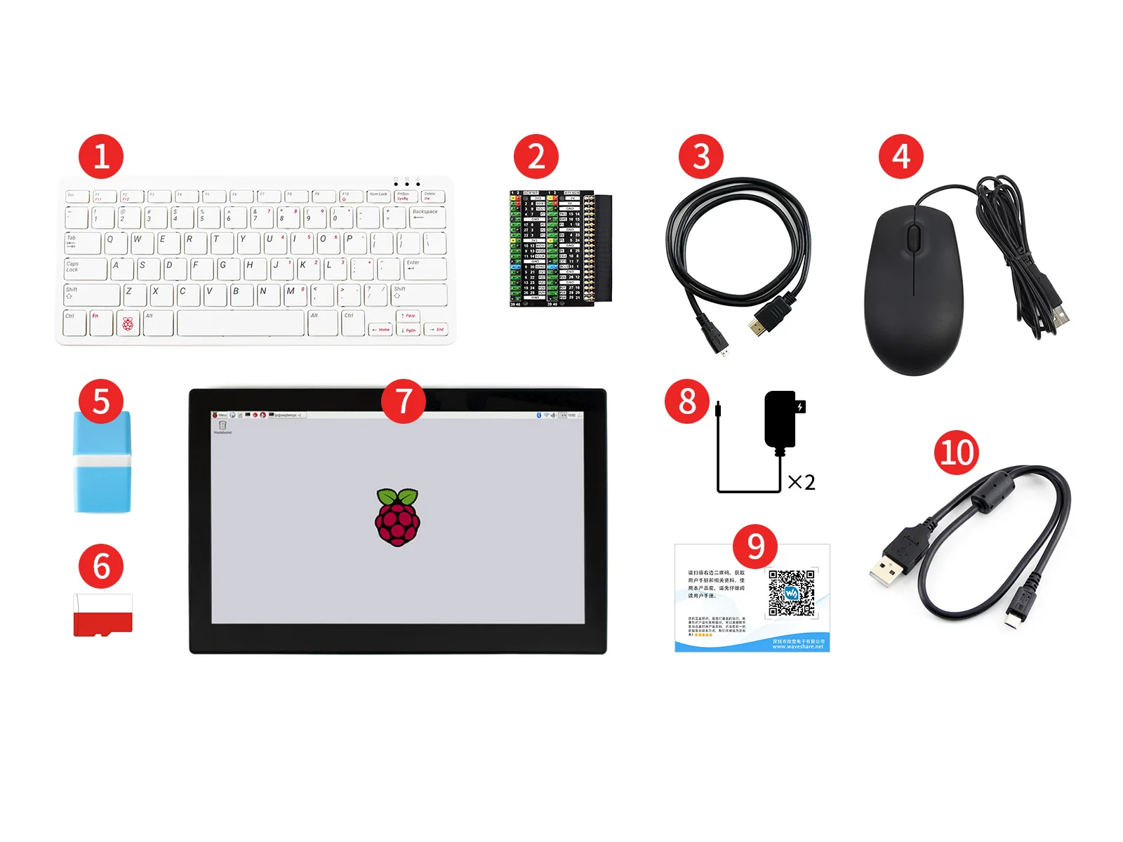 Verkaufen Raspberry Pi 400 Tastatur Computer Mit Dritten-Party Zubehör/Mit 7 Zoll HDMI-kompatibel Touch Display/oder 13,3 ZOLL Display