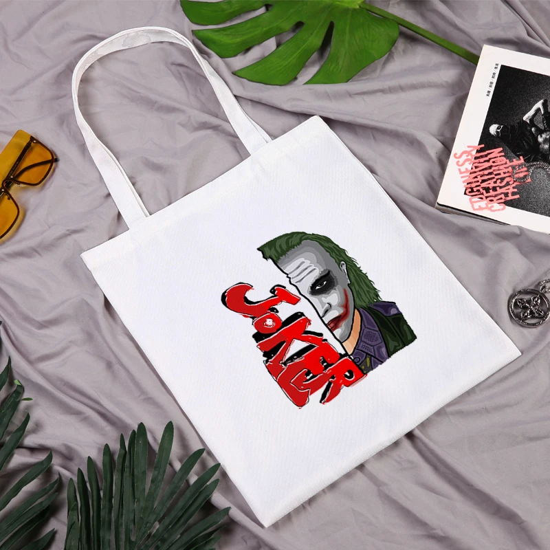 

Joker Customizable Bag Women's Shopper Large Designer Handbags Woman Canvas Fabric Tote Travel Printed Shoping Bags 2021 Female