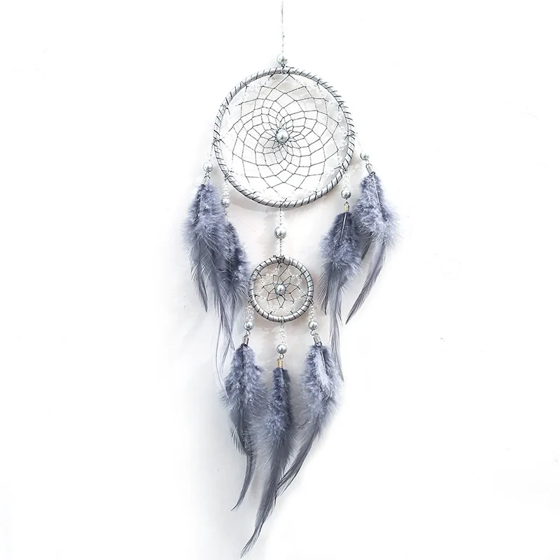 

Creative Feather Handmade Dream Catcher Home Wall Decoration Hanging Craft Badroom Office Decor Birthday Valentine's Day Gifts