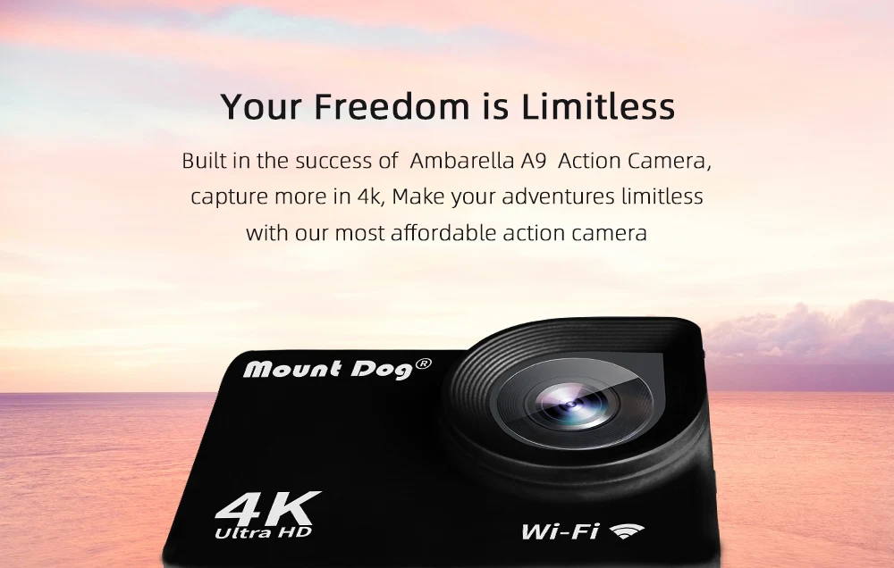 Водонепроницаемая Экшн-камера Ultra HD 4K 1080P с ЖК-дисплеем и Wi-Fi, Спортивная видеокамера для перекодирования, подводные камеры
