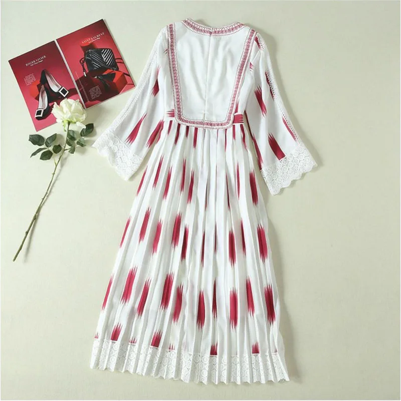 

long dress women vintage full sleeve Pink Spring Boho Holiday Elegant evening party dresses ladies clothes vestidos roupa femin