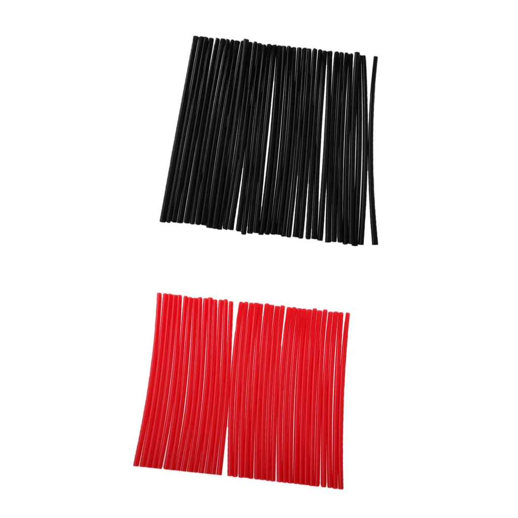 72 шт. универсальные зеркальные обода спицы Обложки чехол красный и