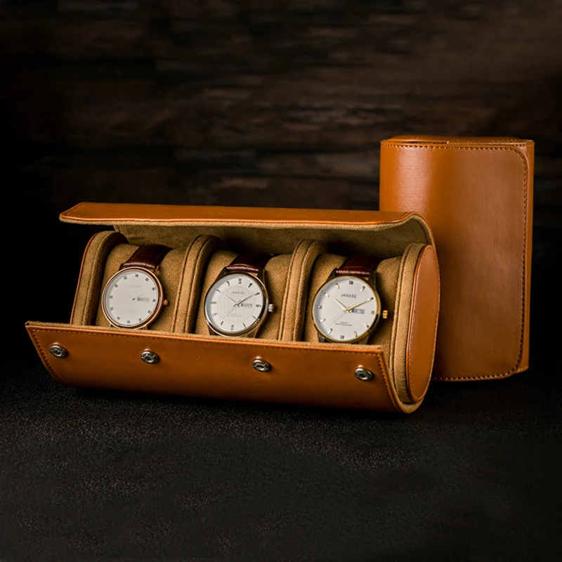 

1/23 Slots Watch Storage Vintage Chic Travel Case Portable High Quality Leather Display Watch Storage Box Organizers for Gift