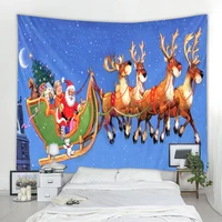 christmas tapestry santa claus christmas elk wall tapestry holiday decoration homeware decoration big blanket 7 sizes