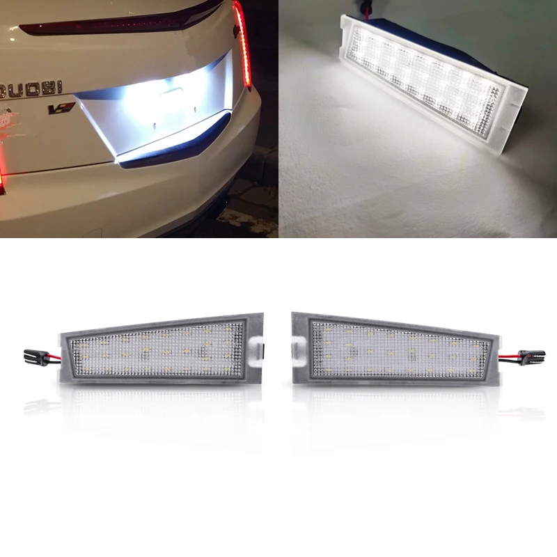 

2x Canbus Rear White Led Number License Plate Lights Lamp For Cadillac CTS Sedan 2008 2009 2010
