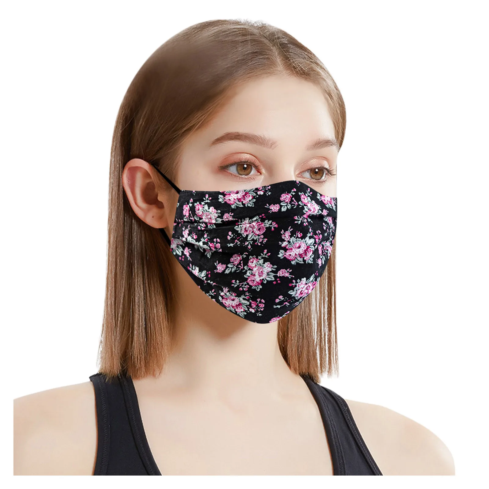 1 шт. Женский многоразовый шарф с цветочным принтом | Тематическая одежда и