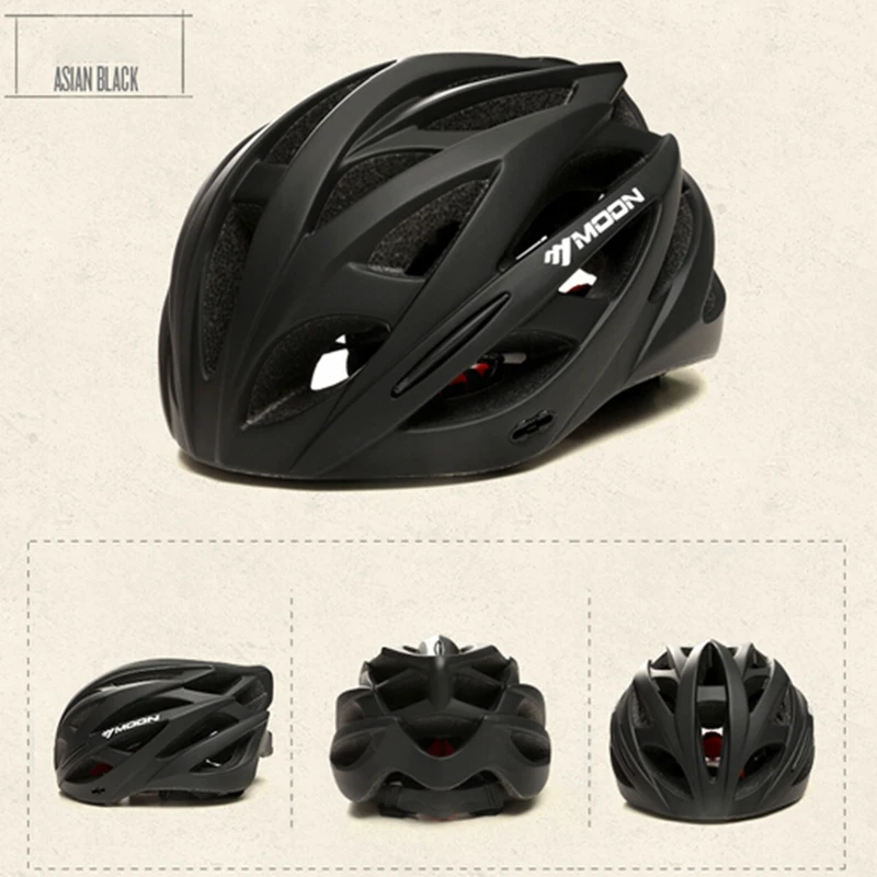 Мужской легкий шлем MOON для езды на велосипеде интегрированный дышащий