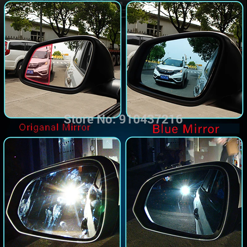 For Mitsubishi Eclipse Cross 2018-2021 Refit Car Side Rearview Mirror Glare Proof Blue Glasses Led Lamp Heated Turn signal Light |