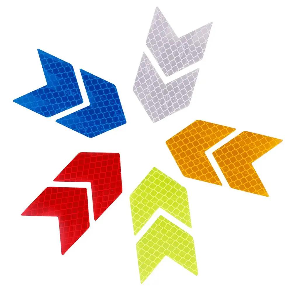 4 шт. автомобиль Предупреждение Светоотражающие Стикеры наклейки и рисунком