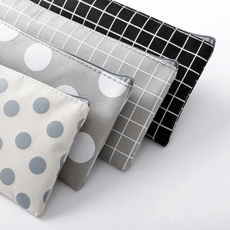 Холст Карандаш сумка для хранения канцелярских Органайзер Чехол школьные