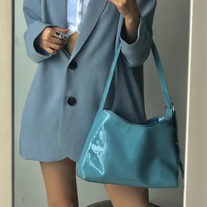 2020 женская сумка из лакированной кожи, сумки через плечо на одно плечо, ранец, сумка в подмышках, модные элегантные стильные сумки