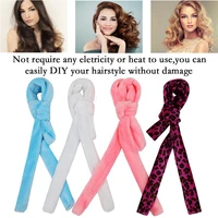 lazy hair curler hair rollers heatless curling rod headband curls silk ribbon sleeping soft wave formers no heat curls ribbon