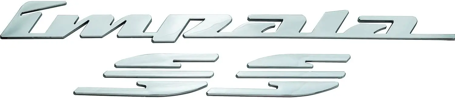 

1Pc Impala Ss Letter Emblem Quarter Panel 3D Badge (Chrome)