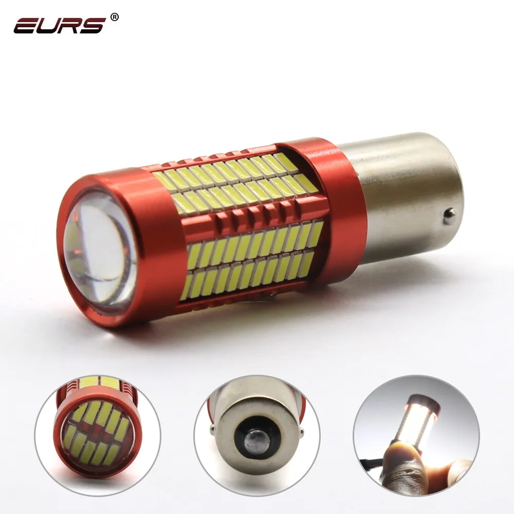 Супер яркий белый светодиод EURS T20 1156 1157 106smd светодиодный led P21W 30W SMD Резервная