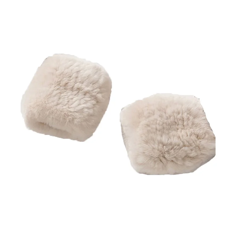 2019 New Casual Girl Natural Real Rex Rabbit Fur Gloves Female Good Elastic Knitted Wool Winter Ladies Warm Gloves. | Аксессуары для