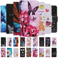 p smart 2019 leather phone case for huawei p smart 2020 case for huawei p smart z fig lx1 2019 flip cover wallet painted cases