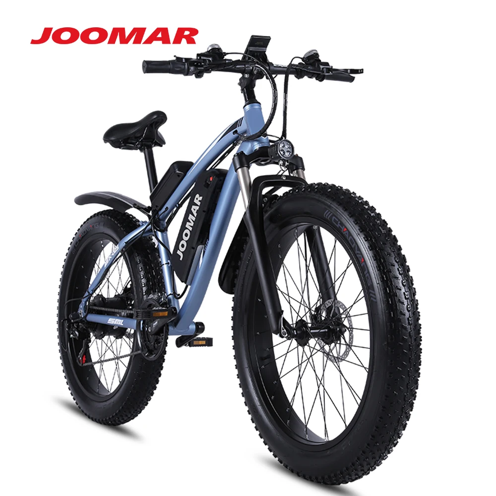 Kaufen JOOMAR Elektrische Fahrrad 1000W Motor Plus Ebike Mountainbike Schnee Fahrrad Für Erwachsene Strand 48V1 7Ah 4,0 Fett Reifen Disc Bremse JM02S
